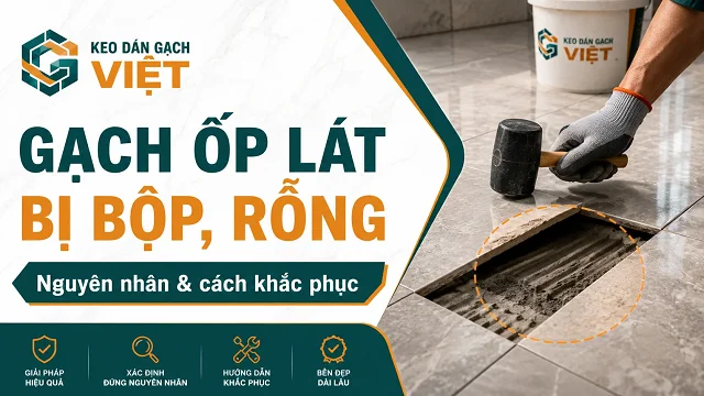 Vì sao gạch ốp lát bị bộp, rỗng? Nguyên nhân và cách khắc phục