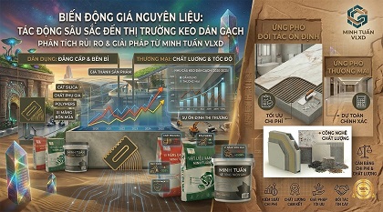 Biến động giá nguyên liệu ảnh hưởng thế nào đến thị trường keo dán gạch?