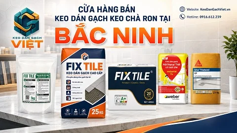 Cửa hàng bán keo dán gạch và vật liệu xây dựng tại Bắc Ninh