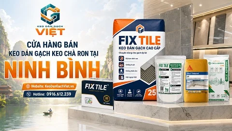 Cửa hàng bán keo dán gạch và vật liệu xây dựng tại Ninh Bình