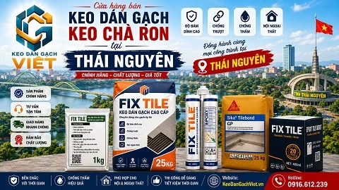 Cửa hàng bán keo dán gạch và vật liệu xây dựng tại Thái Nguyên