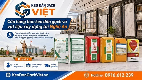 Cửa hàng bán keo dán gạch và vật liệu xây dựng tại Nghệ An
