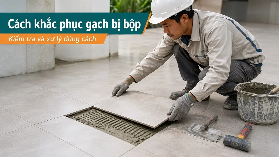Kiểm tra và khắc phục gạch bị bộp rỗng sau khi thi công