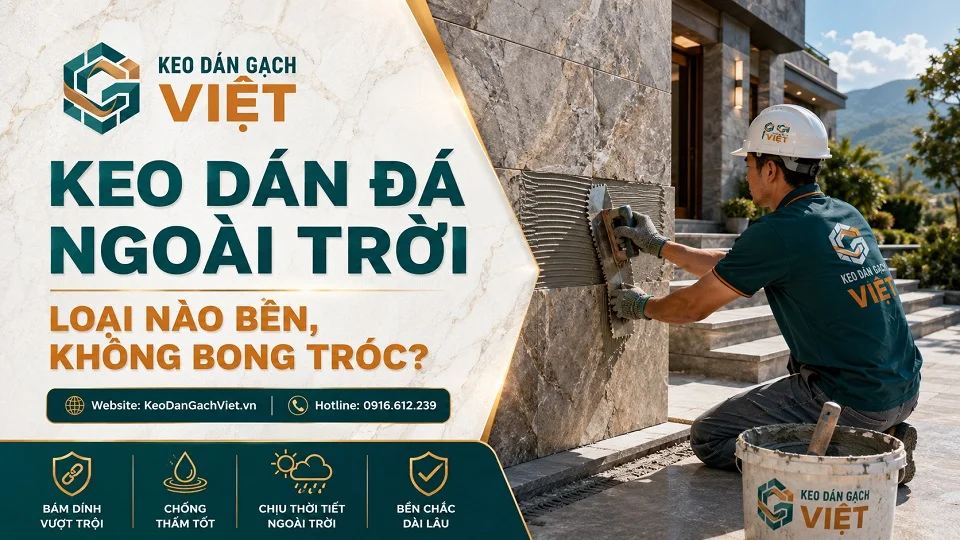 Chọn keo ốp đá ngoài trời theo mặt tiền sân vườn và tam cấp