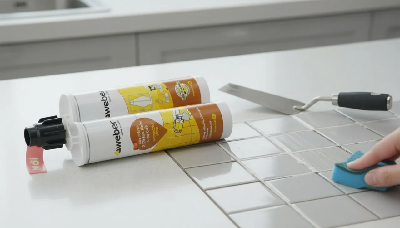 Keo chà ron 2 thành phần Weber gốc Epoxy