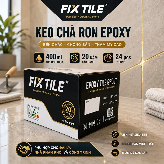 Bảng màu Keo chà ron Fix Tile