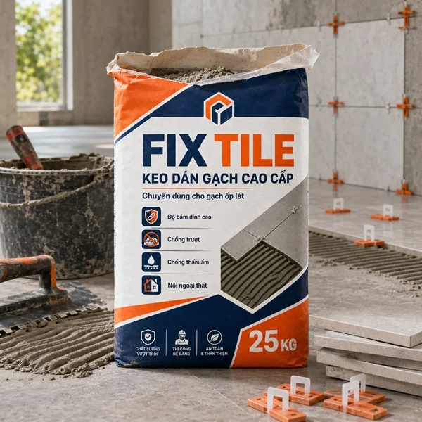 Ứng dụng Keo dán gạch FIX TILE Cao Cấp khi lát nền