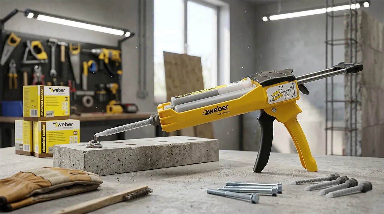 Súng bắn keo 2 thành phần Weber chính hãng